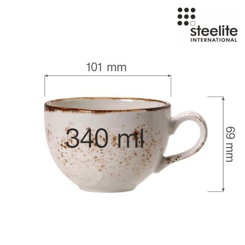 Filiżanka do cappuccino Craft White 340 ml Steelite