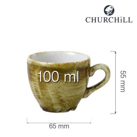 Filiżanka do espresso Stonecast Plume Green 100 ml Churchill