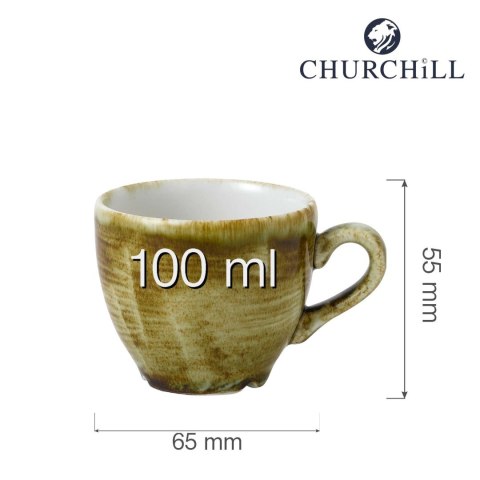 Filiżanka do espresso Stonecast Plume Green 100 ml Churchill