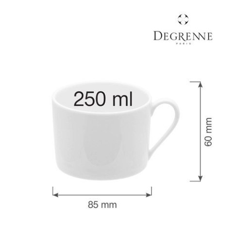 Filiżanka do kawy i herbaty Collection L Fragment Blanc, 250 ml Degrenne