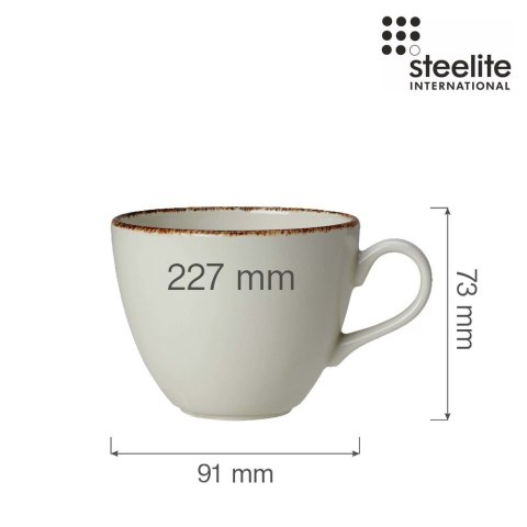 Filiżanka do kawy i herbaty Dapple Brown 227 ml Steelite