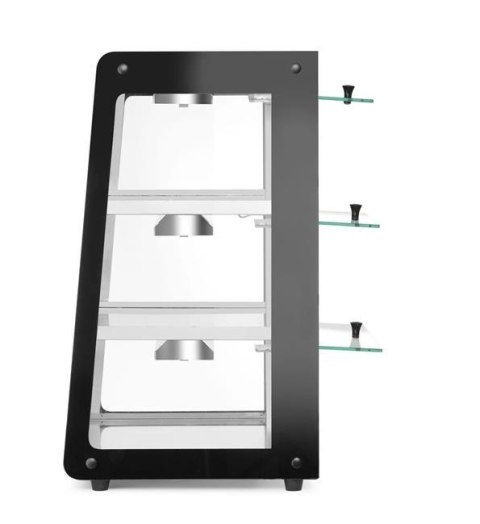 Witryna grzewcza nastawna czarna 230V/500W 472x447x775 Hendi 273760