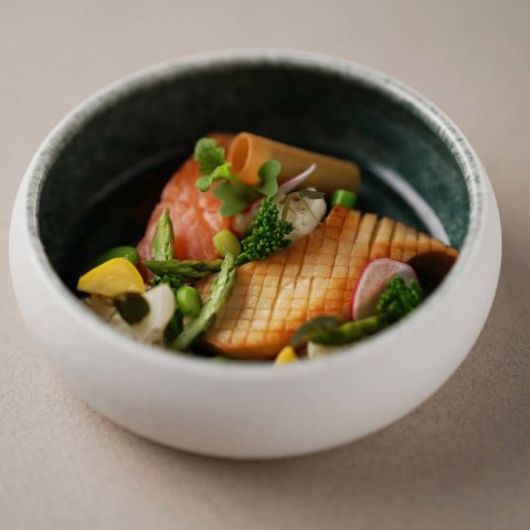 Miska Goro White Blue 140mm Fine Dine