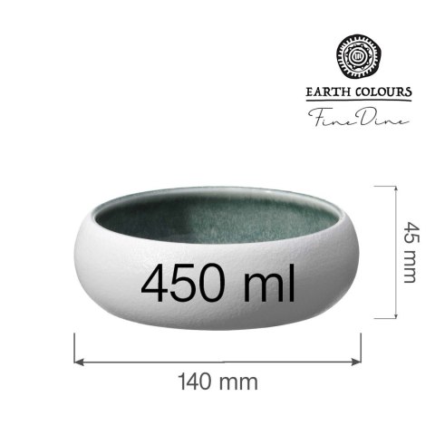 Miska Goro White Green 140mm Fine Dine