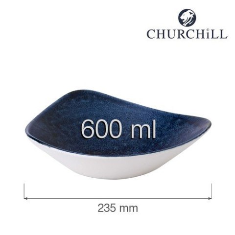 Miska trójkątna Stonecast Plume Ultramarine 235 mm Churchill
