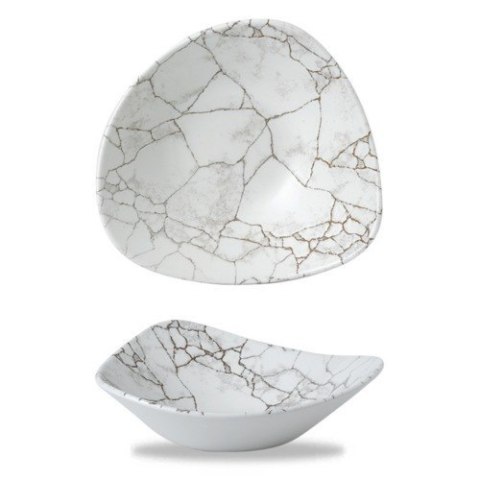 Miska trójkątna Studio Prints Kintsugi Agate Grey 185 mm Churchill