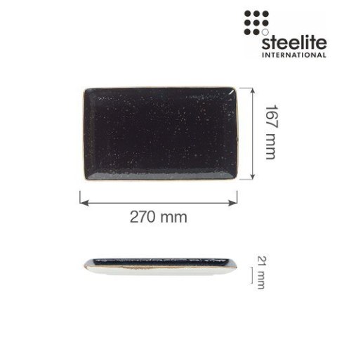 Półmisek prostokątny Craft Liquorice 270 mm x 167 mm Steelite