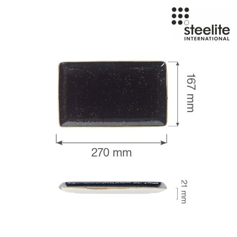 Półmisek prostokątny Craft Liquorice 270 mm x 167 mm Steelite