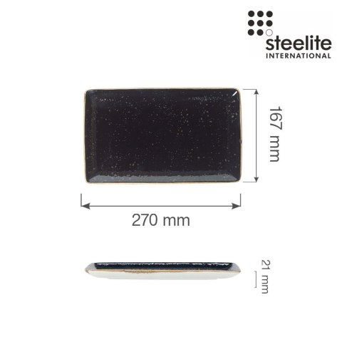Półmisek prostokątny Craft Liquorice 270 mm x 167 mm Steelite