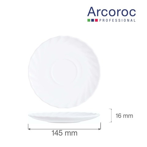 Spodek Trianon 145 mm, h - 16 mm Arcoroc