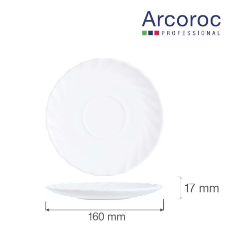 Spodek Trianon 160 mm, h - 17 mm Arcoroc