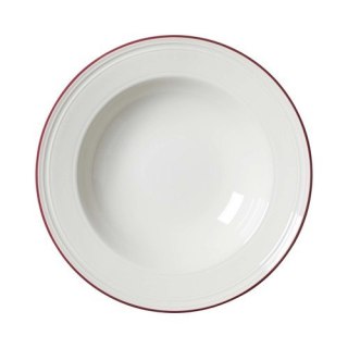 Talerz do pasty Bead Maroon Band 240 mm Steelite