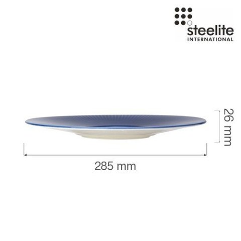 Talerz Gourmet z małym rantem Willow Azure 285 mm Steelite