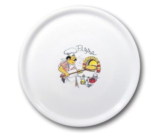 Talerz do pizzy Speciale dekorowany 330 mm Fine Dine