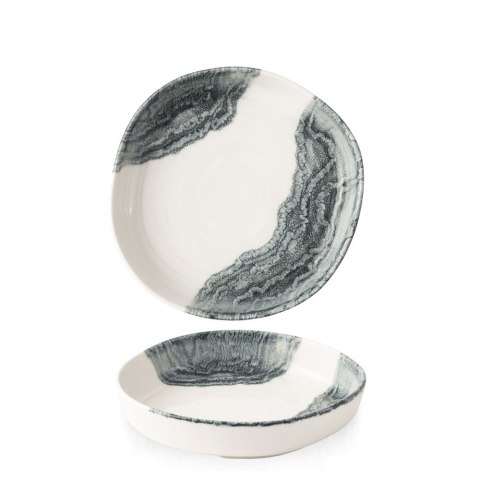 Talerz organiczny z wysokim rantem Tide Black, 230mm Churchill