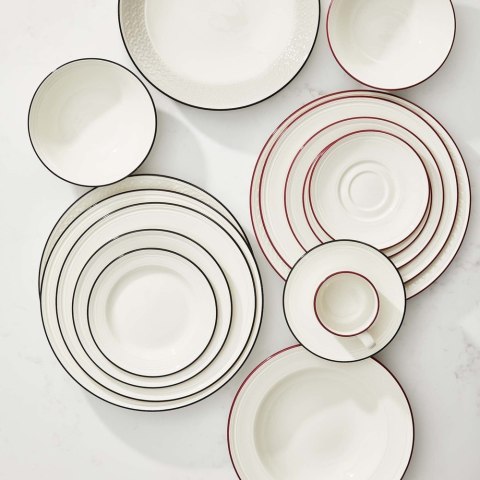 Talerz płaski Bead Maroon Band 285 mm Steelite