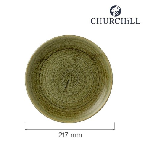 Talerz płytki Stonecast Plume Green 217 mm Churchill