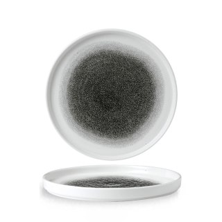 Talerz płytki z rantem Raku Quartz Black 260 mm Churchill