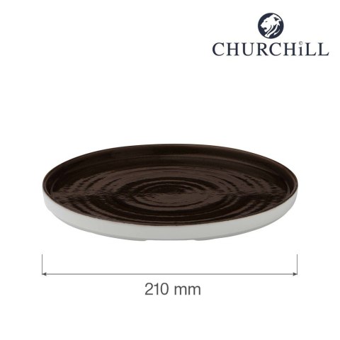 Talerz z wysokim rantem Patina Iron Black, 210mm Churchill