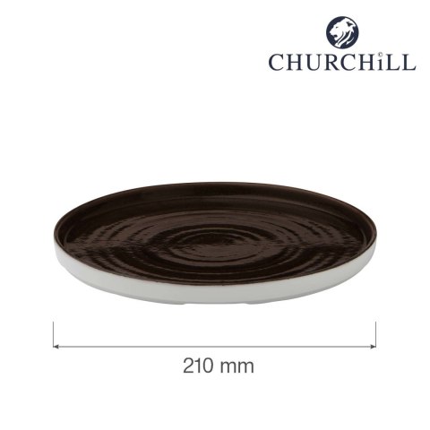 Talerz z wysokim rantem Patina Iron Black, 210mm Churchill