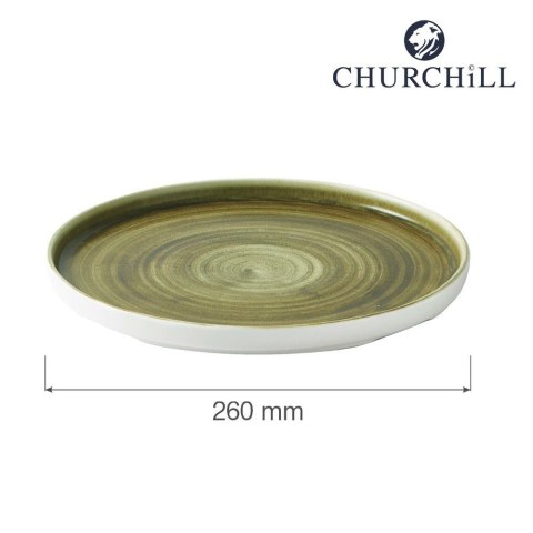 Talerz z wysokim rantem Plume Green, 260mm Churchill