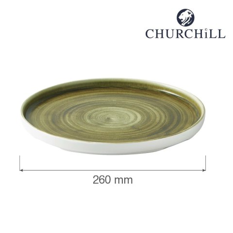 Talerz z wysokim rantem Plume Green, 260mm Churchill