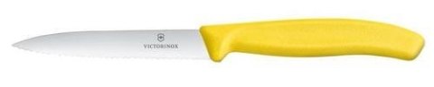 Victorinox Swiss Classic Nóż do jarzyn, ząbkowany, 100mm, żółty Victorinox