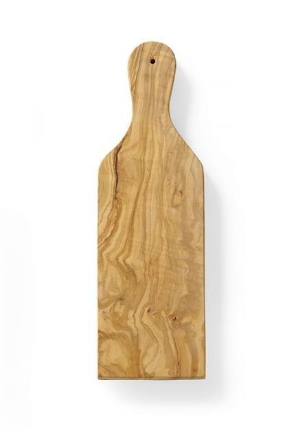 Deska do serwowania z drewna oliwnego z uchwytem HENDI 350x120x(H)18mm