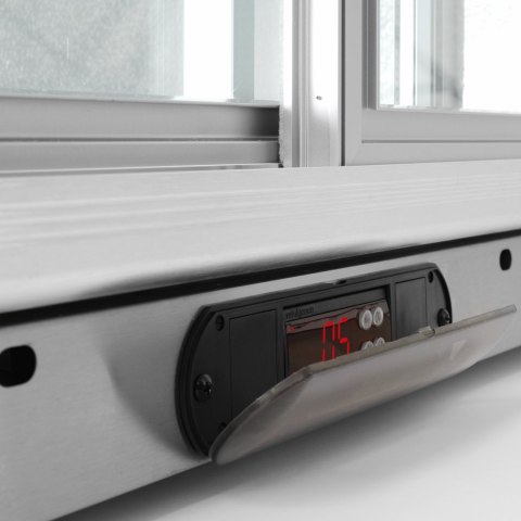 Nierdzewna Chłodziarka Barowa 2-Drzwiowa Podblatowa | BARMATIC 233771