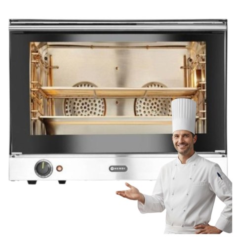 Piec Konwekcyjny Odpiekowy Z Nawilżaniem H100S GN1/1 230V 3500W Hendi 229873