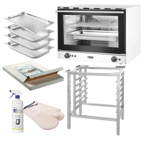 Piec Konwekcyjny z Nawilżaniem GN 1/1 + Pojemniki Hendi H100S 229873 (Zestaw XXL)