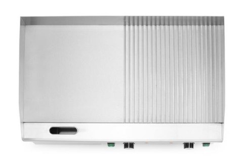 Płyta grillowa w połowie żebrowana, HENDI, Budget Line, 1/2 gładka, 1/2 ryflowana, 400V/4400W, 720x460x(H)241mm Wariant podstawo