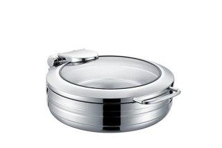 Podgrzewacz Indukcyjny Okrągły 6 L ze Szklaną Pokrywą Deluxe Eco | FINE DINE 204863