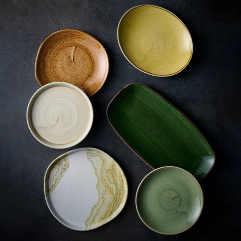 Talerz prostokątny Stonecast Sorrel Green 300x150mm | CHURCHILL SSRSXO111