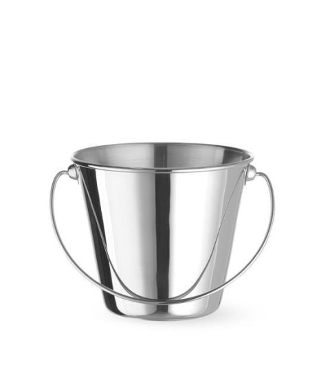 Wiaderko z uchwytem miniaturowe do przekąsek, HENDI, ⌀130x(H)110mm, Okrągły