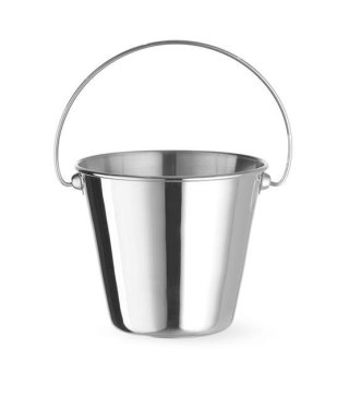 Wiaderko z uchwytem miniaturowe do przekąsek, HENDI, ⌀130x(H)110mm, Okrągły