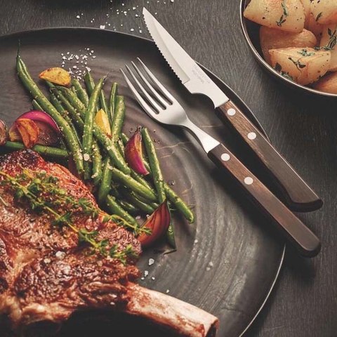 Zestaw noży do steków "GAUCHO", blister, 6szt., linia Churrasco, ciemny brąz Tramontina