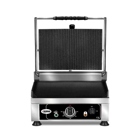 Elektryczny Grill Kontaktowy Gładko-Ryflowany 1750W GMG KG 2525 G
