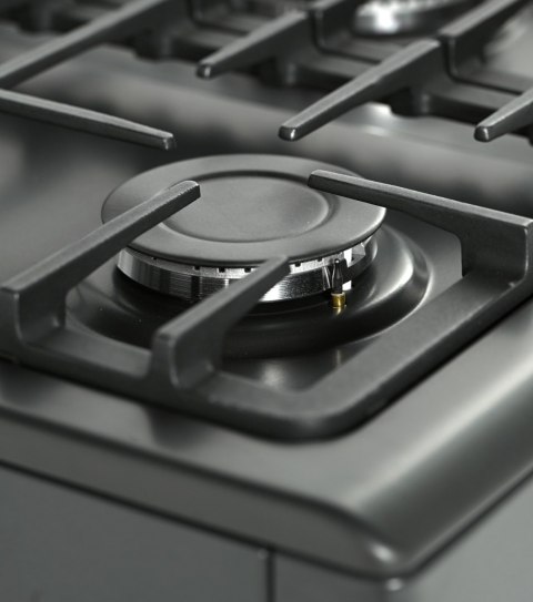 Kuchenka Gazowa 5-Palnikowa z Piekarnikiem | RAVANSON KWGE-K90 CHEFF MODERN BLACK