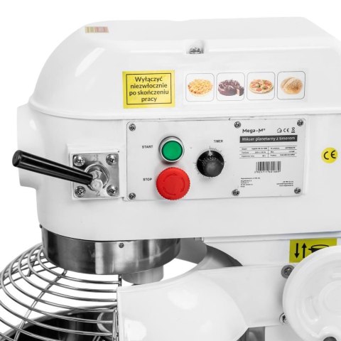 Mikser planetarny z timerem 30l mptHE 30.10.1500 profesjonalny MTP002479