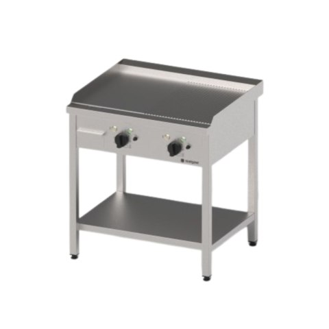 Płyta grillowa elektryczna gładko ryflowana 800x700x850 8.1 kW 400V Gredil Stalgast 977313