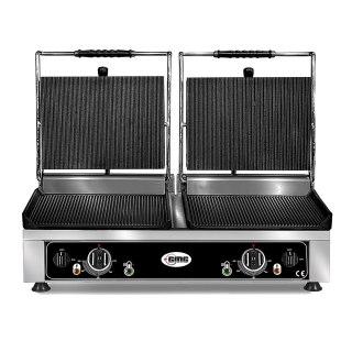 Profesjonalny Grill Kontaktowy Podwójny Ryflowany 2500W+2500W GMG KG 2735 DE