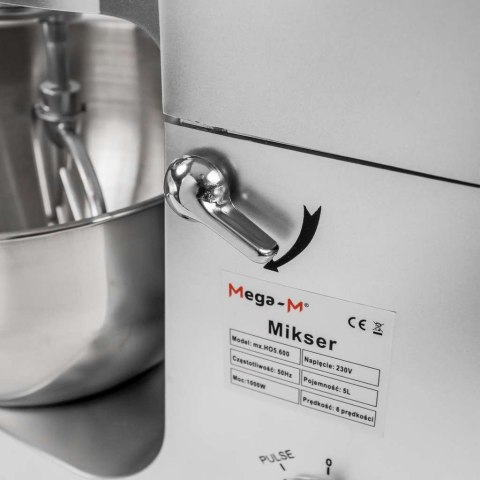 Robot planetarny wielofunkcyjny 5l do ciasta i kremów MM-MX.HO5.600