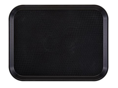 Średnia taca do fast foodu czarna polipropylenowa 30x41 cm Cambro 1216FF110