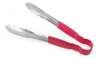 Szczypce kuchenne HACCP czerwone do mięsa surowego 25 cm Hendi 171837