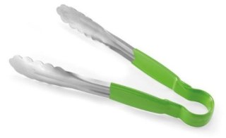 Szczypce kuchenne HACCP zielone do warzyw stalowe 25 cm Hendi 171875