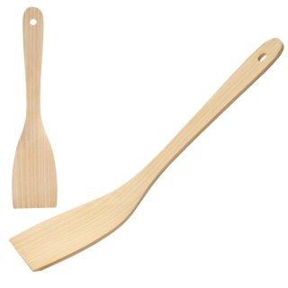 Szpatuła kuchenna gięta drewniana do smażenia 32 cm 2 sztuki Hendi 525159