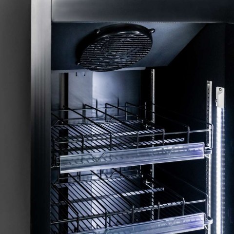 Witryna chłodnicza 1 drzwiowa 600l Diego R62 Prestige black LED MTP006358