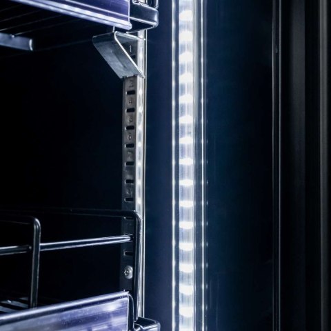 Witryna chłodnicza 1 drzwiowa 600l Diego R62 Prestige black LED MTP006358