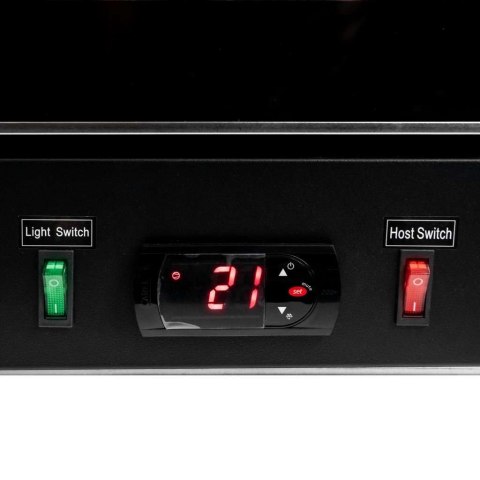 Witryna chłodnicza 1 drzwiowa 600l Diego R62 Prestige black LED MTP006358